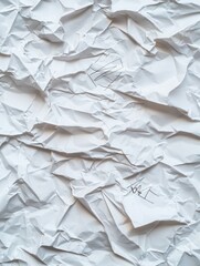 Fototapeta premium Crumpled paper texture background for creative projects, emphasizing design and abstract aesthetics.
