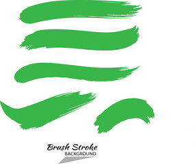 illustration of a green brush