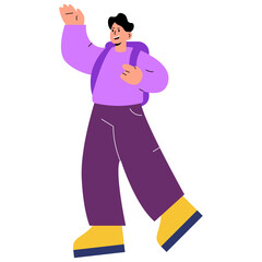 Student Character Illustration