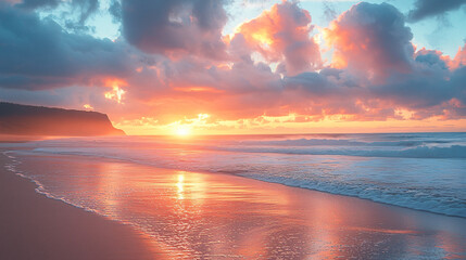 Stunning HD Sunset Landscape Background &ndash; Perfect for Desktop and Nature Wallpapers