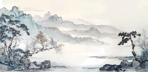 Fototapeta premium Chinese style background