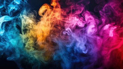 Obraz premium Abstract Colorful Smoke