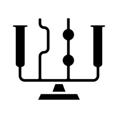 Communicating vessels glyph icon