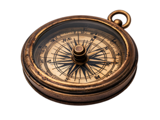 a close up of a compass

