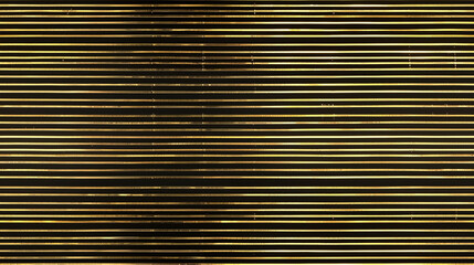 Fototapeta premium Thin horizontal golden lines forming a barcode-like pattern: Seamless design with thin gold lines placed at varying intervals, mimicking a barcode 