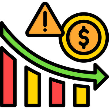 financial crisis warning sign clip art preview