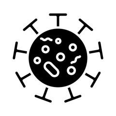 Virus glyph icon