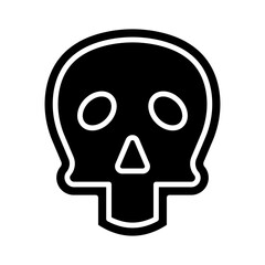 Skull glyph icon
