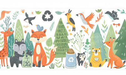 recycle and reuse products concept to keep the world green.