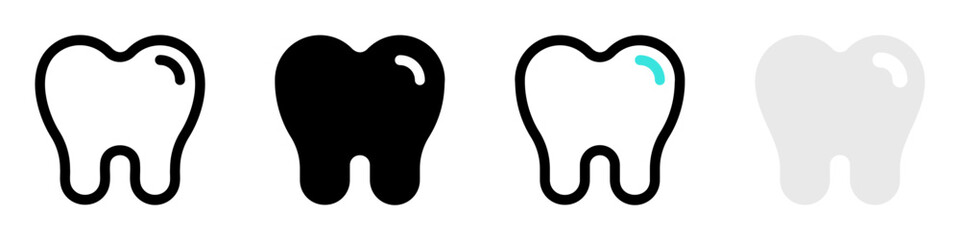 Editable molar, premolar, tooth vector icon. Dentistry, healthcare, medical. Part of a big icon set family. Perfect for web and app interfaces, presentations, infographics, etc