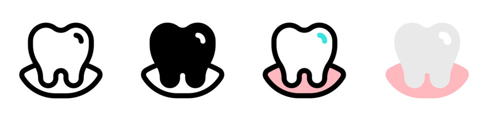 Obraz premium Editable tooth vector icon. Dentistry, healthcare, medical. Part of a big icon set family. Perfect for web and app interfaces, presentations, infographics, etc