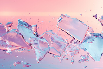 Background of shattered colorful glass