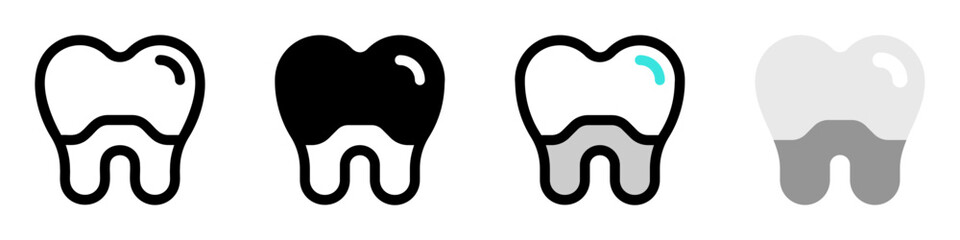 Editable dental crown vector icon. Dentistry, healthcare, medical. Part of a big icon set family. Perfect for web and app interfaces, presentations, infographics, etc