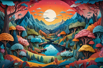 landscape with a dragon
