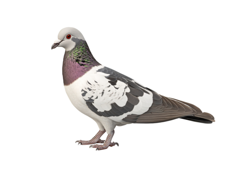 a white and black bird