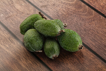 Ripe sweet huicy exotic feijoa