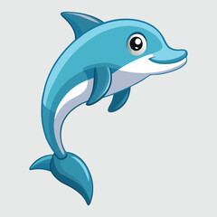 Fototapeta premium Dolphin vector art illustration and artwork