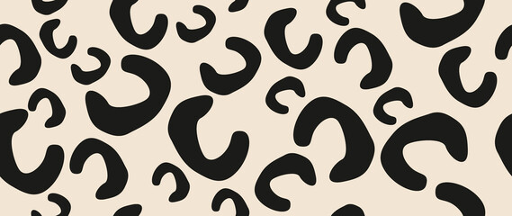 Flat seamless background. Minimalistic abstract pattern. Modern print on a light background. Ideal for textile design, screensavers, covers, cards, invitations and posters..