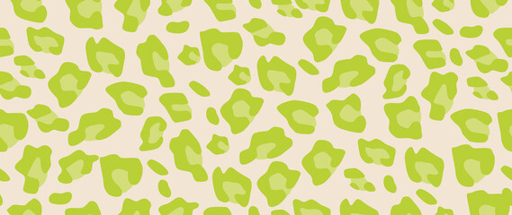 Flat illustration. Tiger pattern. Seamless animal print. Ideal for textile design, screensavers, covers, cards, invitations and posters..