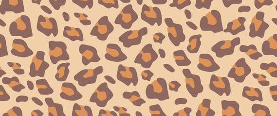 Flat illustration. Tiger pattern. Seamless animal print. Ideal for textile design, screensavers, covers, cards, invitations and posters..