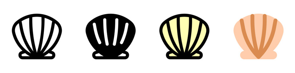 Editable sea shell vector icon. Part of a big icon set family. Perfect for web and app interfaces, presentations, infographics, etc
