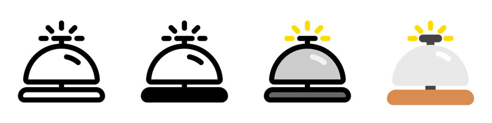 Editable hotel bell, receptionist vector icon. Part of a big icon set family. Perfect for web and app interfaces, presentations, infographics, etc