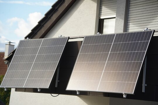 Balcony power plant in the attic