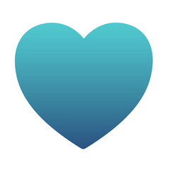 Blue heart emoji icon. Trendy colors, popular element representing love and affection, frequently used in social media. Emoticon, isolated element.