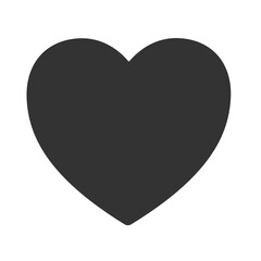 Black heart emoji icon. Trendy colors, popular element representing love and affection, frequently used in social media. Emoticon, isolated element.
