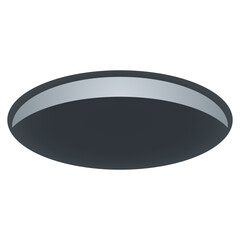 Hole emoji icon. Trendy colors, popular element representing emptiness or absence, often used in social media. Emoticon, isolated element.