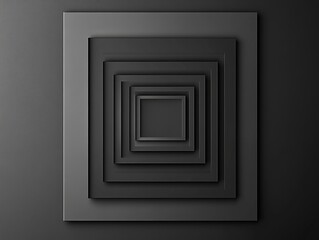 Abstract gradient frame in monochrome grey tones