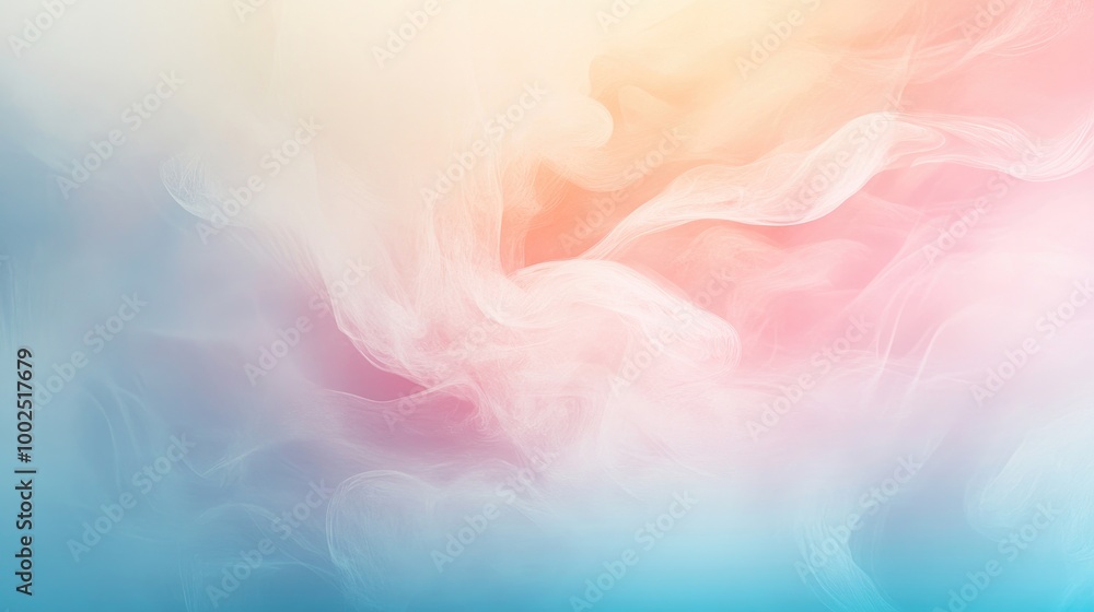Aufkleber softly colored abstract background with gentle hues creating a dreamy and tranquil atmosphere