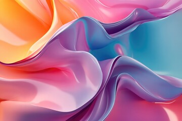 Obraz premium Vibrant digital artwork featuring a 3D rendered design ideal for high resolution wallpaper usage