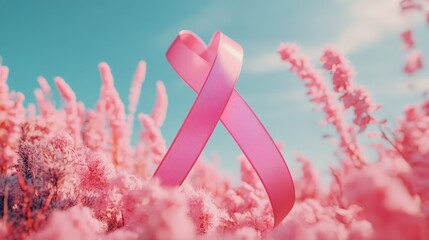 In October, women's health advocates use the pink ribbon to raise awareness for breast cancer and fund research for a cure.