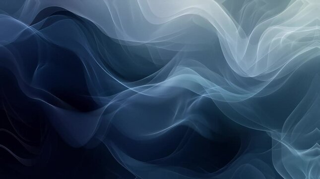 abstract blue smoke background. Virtual 4K video animation background with looping time lapse with very smooth graphics.