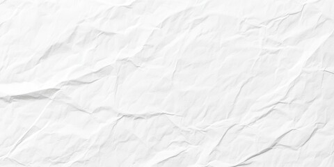 Obraz premium A wrinkled, textured white paper background suitable for various graphic design purposes.