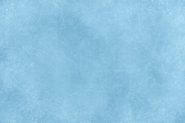 Blue watercolor winter background. Ice rink texture with skating scratch marks for winter season designs
