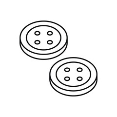 Buttons vector icon