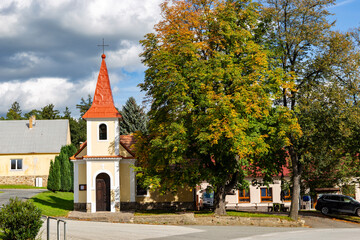 Small church in Breznice village, South Czechia