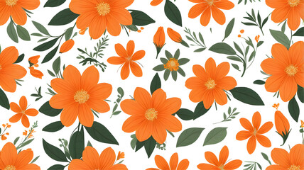  background  orange flowers 