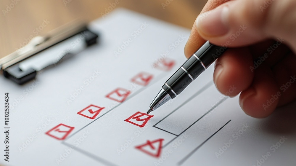 Poster efficient document review process with quality control, certificate management, and approval checkli