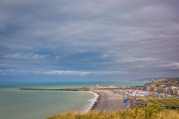 Vue sur Dieppe depuis les hauteurs de la ville