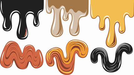 minimal vector ink dropped splash splatter on white background	