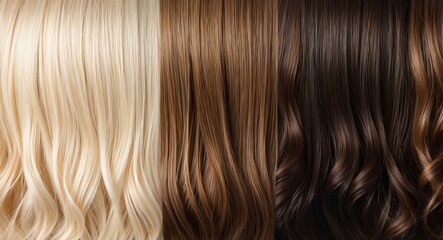 Fototapeta premium Earthy tones shifting from sandy blonde to rich dark brown in a subtle gradient
