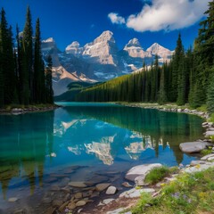 Majestic Landscapes of Jasper National Park, Canada