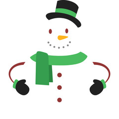 Cute Snowman Illustration