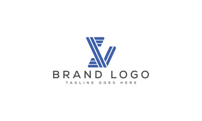 letter SV logo design vector template design for brand.
