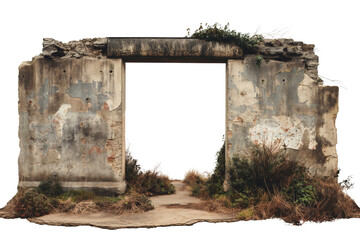 Berlin Wall section on a transparent background, high-resolution PNG	