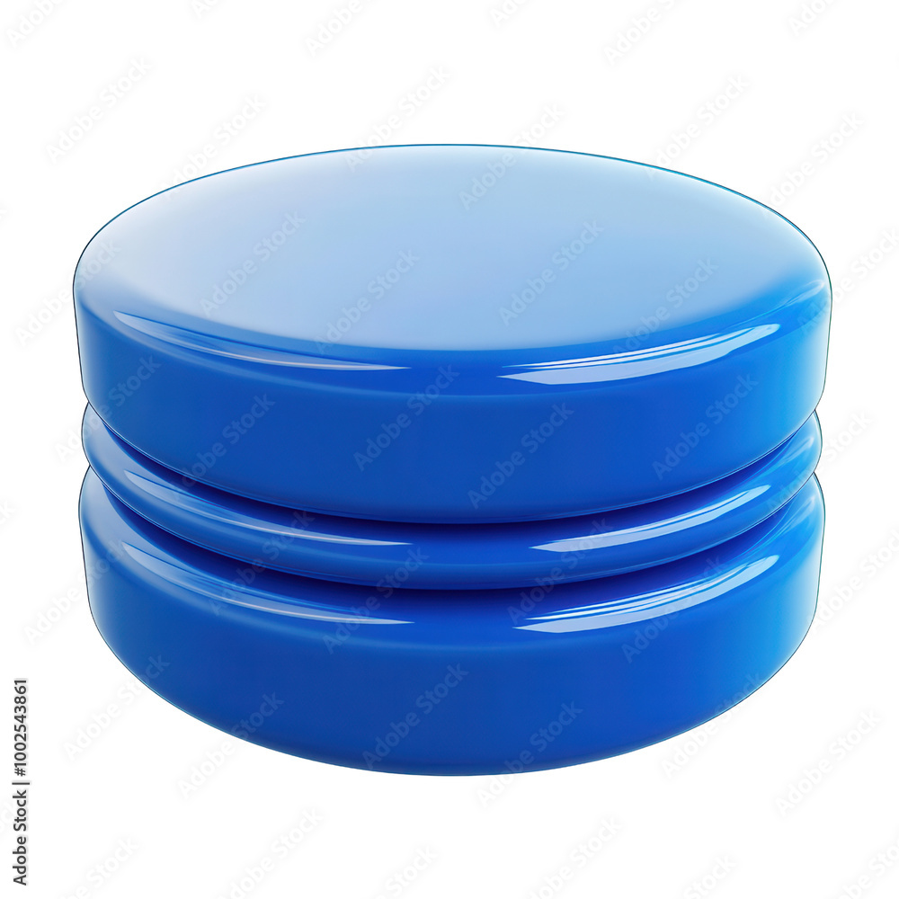 Aufkleber smooth, glossy blue object perfect for modern design and decoration, adding a pop of color to any sp