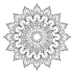 Stunning Mandala Silhouette in 4K Vector Format